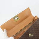 CELINE Macadam Canvas Hand Bag PVC Leather Brown Auth 97775-10