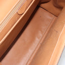 CELINE Macadam Canvas Hand Bag PVC Leather Brown Auth 97775-21