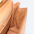 CELINE Macadam Canvas Hand Bag PVC Leather Brown Auth 97775-22