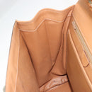 CELINE Macadam Canvas Hand Bag PVC Leather Brown Auth 97775-23