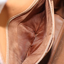 CELINE Macadam Canvas Hand Bag PVC Leather Brown Auth 97775-25