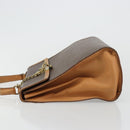 CELINE Macadam Canvas Hand Bag PVC Leather Brown Auth 97775-4