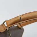 CELINE Macadam Canvas Hand Bag PVC Leather Brown Auth 97775-5