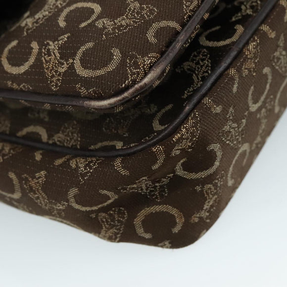 CELINE C Sulky Hand Bag Canvas Brown Auth 97779