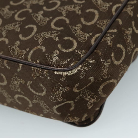 CELINE C Sulky Hand Bag Canvas Brown Auth 97779