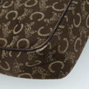 CELINE C Sulky Hand Bag Canvas Brown Auth 97779-16