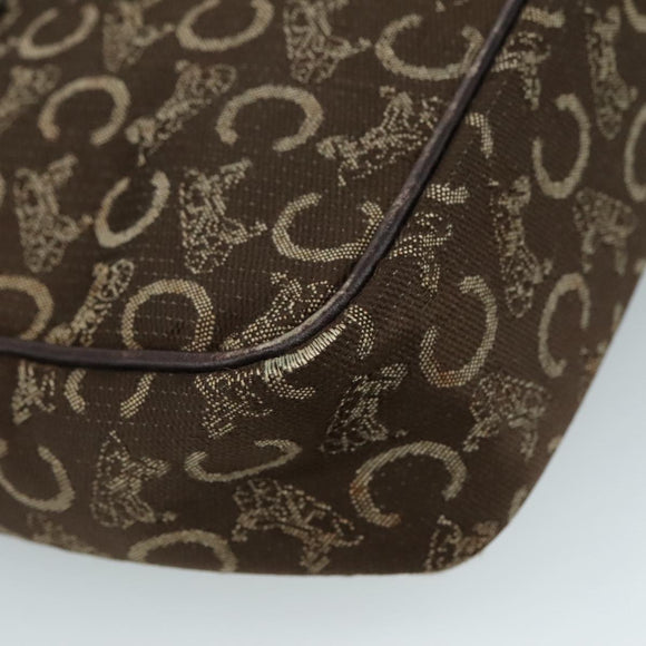 CELINE C Sulky Hand Bag Canvas Brown Auth 97779