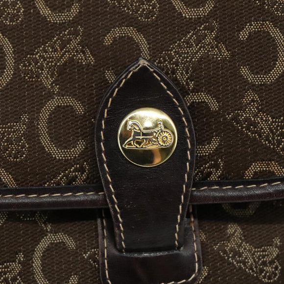 CELINE C Sulky Hand Bag Canvas Brown Auth 97779