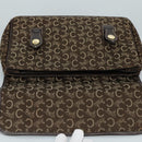 CELINE C Sulky Hand Bag Canvas Brown Auth 97779-10