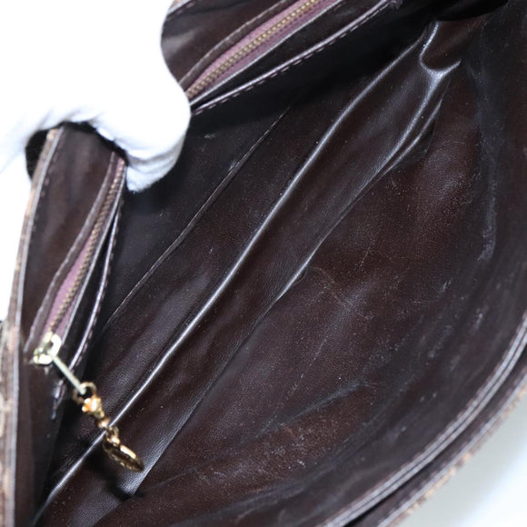 CELINE C Sulky Hand Bag Canvas Brown Auth 97779