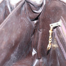 CELINE C Sulky Hand Bag Canvas Brown Auth 97779-20