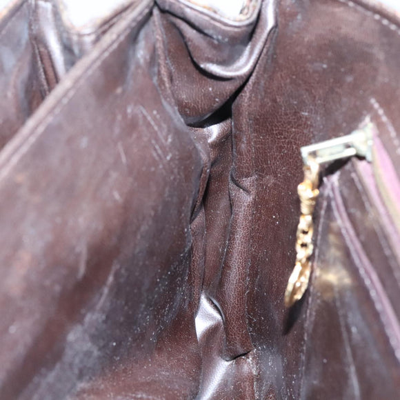 CELINE C Sulky Hand Bag Canvas Brown Auth 97779