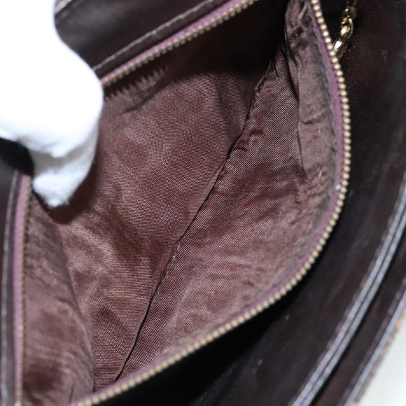CELINE C Sulky Hand Bag Canvas Brown Auth 97779