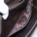 CELINE C Sulky Hand Bag Canvas Brown Auth 97779-21