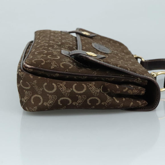 CELINE C Sulky Hand Bag Canvas Brown Auth 97779