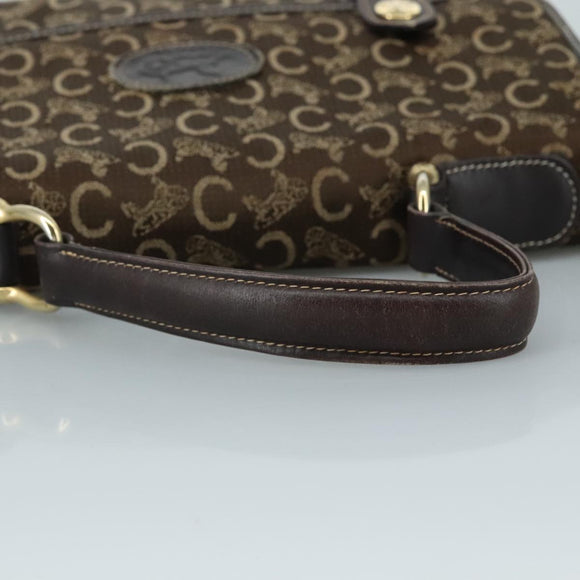 CELINE C Sulky Hand Bag Canvas Brown Auth 97779