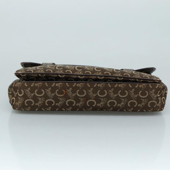 CELINE C Sulky Hand Bag Canvas Brown Auth 97779