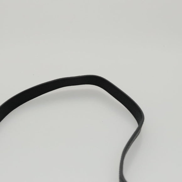 BURBERRY Shoulder Bag Leather Black Auth 97782