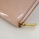 LOUIS VUITTON Monogram Vernis Zippy Wallet Rose Valerine M93522 LV Auth 97795-16