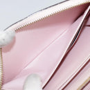 LOUIS VUITTON Monogram Vernis Zippy Wallet Rose Valerine M93522 LV Auth 97795-9