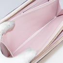 LOUIS VUITTON Monogram Vernis Zippy Wallet Rose Valerine M93522 LV Auth 97795-18