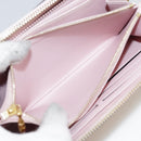 LOUIS VUITTON Monogram Vernis Zippy Wallet Rose Valerine M93522 LV Auth 97795-11