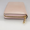 LOUIS VUITTON Monogram Vernis Zippy Wallet Rose Valerine M93522 LV Auth 97795-3