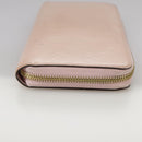 LOUIS VUITTON Monogram Vernis Zippy Wallet Rose Valerine M93522 LV Auth 97795-4