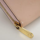 LOUIS VUITTON Monogram Vernis Zippy Wallet Rose Valerine M93522 LV Auth 97795-14