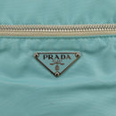 PRADA Shoulder Bag Nylon Light Blue Silver Auth 97798V-17