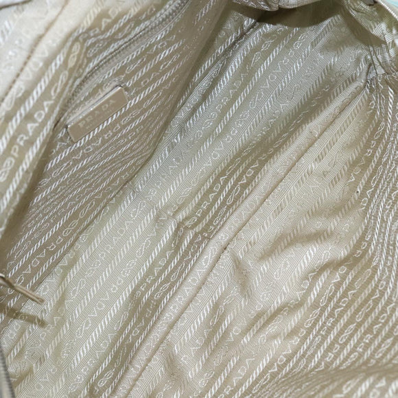 PRADA Shoulder Bag Nylon Light Blue Silver Auth 97798V