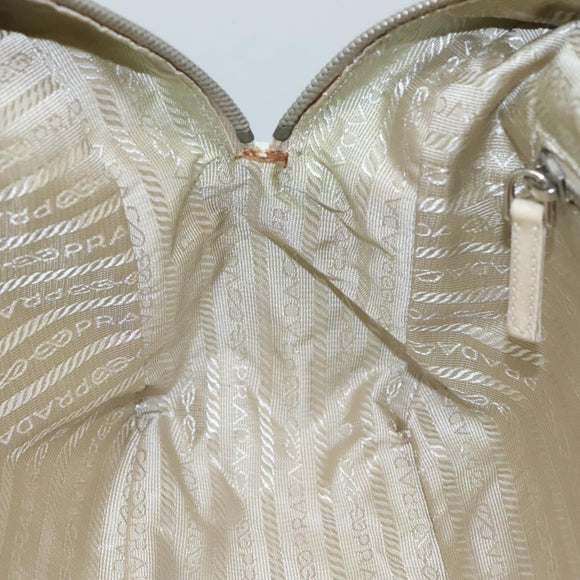 PRADA Shoulder Bag Nylon Light Blue Silver Auth 97798V