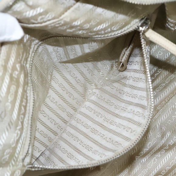 PRADA Shoulder Bag Nylon Light Blue Silver Auth 97798V