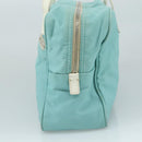PRADA Shoulder Bag Nylon Light Blue Silver Auth 97798V-4