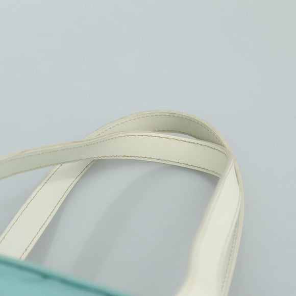 PRADA Shoulder Bag Nylon Light Blue Silver Auth 97798V