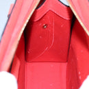 CELINE Hand Bag Leather Orange Gold Auth 97815-20