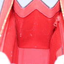 CELINE Hand Bag Leather Orange Gold Auth 97815-21