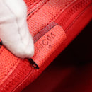 CELINE Hand Bag Leather Orange Gold Auth 97815-12