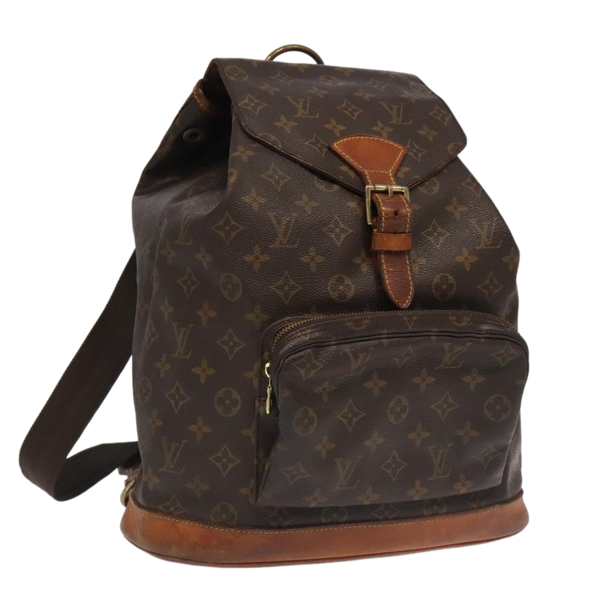 LOUIS VUITTON Monogram Montsouris MM Backpack M51136 LV Auth 97846