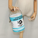 LOUIS VUITTON Monogram Painted Can Handtasche PVC 2-Wege Blau M81597 LV Auth 97849SM-29