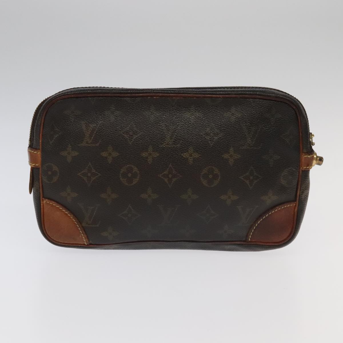 LOUIS VUITTON Monogram Clutch Bag 3Set LV Auth 97854