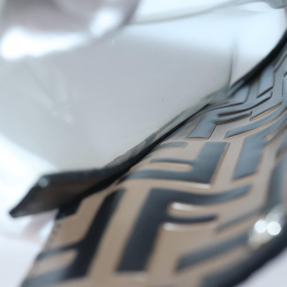 FENDI Zucca Canvas Smartphone Holder Brown Black Silver 7AR737 A5TL Auth 97888V