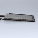 FENDI Zucca Canvas Smartphone Holder Brown Black Silver 7AR737 A5TL Auth 97888V-3