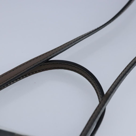 FENDI Zucca Canvas Smartphone Holder Brown Black Silver 7AR737 A5TL Auth 97888V