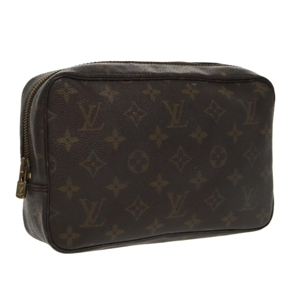 LOUIS VUITTON Monogram Trousse Toilette 23 Clutch Tasche M47524 LV Auth 97889