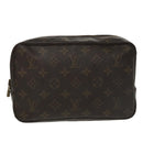 LOUIS VUITTON Monogram Trousse Toilette 23 Clutch Tasche M47524 LV Auth 97889-13