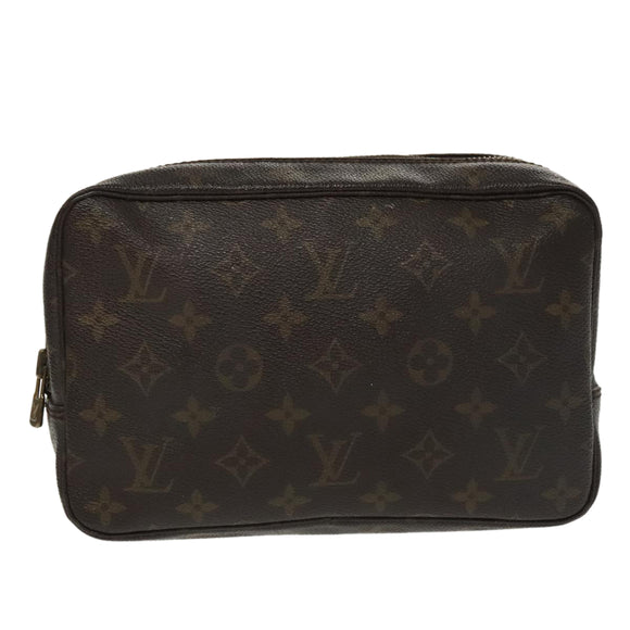 LOUIS VUITTON Monogram Trousse Toilette 23 Clutch Tasche M47524 LV Auth 97889