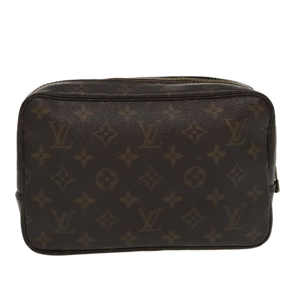 LOUIS VUITTON Monogram Trousse Toilette 23 Clutch Tasche M47524 LV Auth 97889