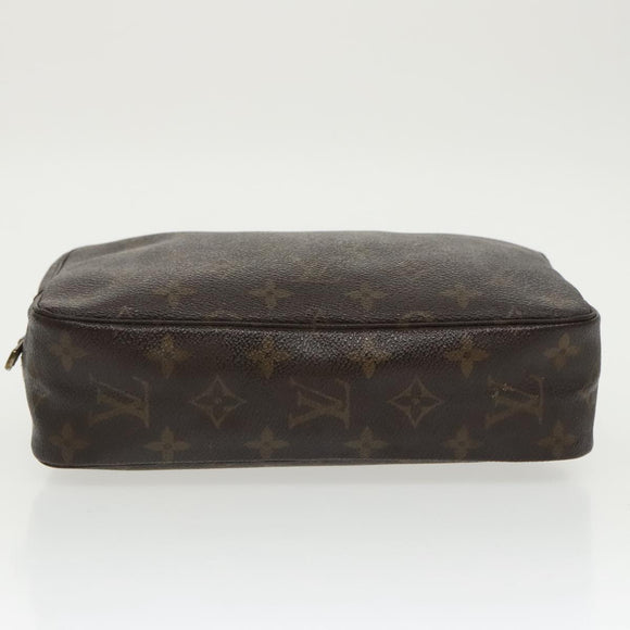 LOUIS VUITTON Monogram Trousse Toilette 23 Clutch Tasche M47524 LV Auth 97889