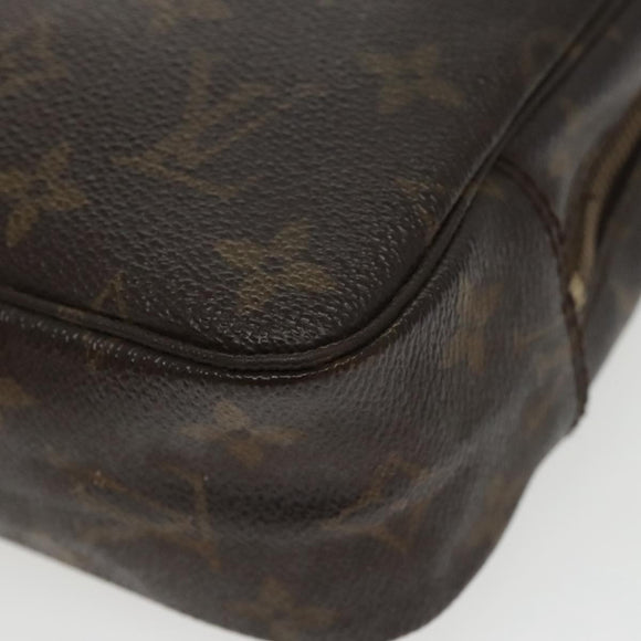 LOUIS VUITTON Monogram Trousse Toilette 23 Clutch Tasche M47524 LV Auth 97889